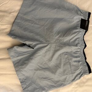 H&M Navy and Light Blue Swim Shorts